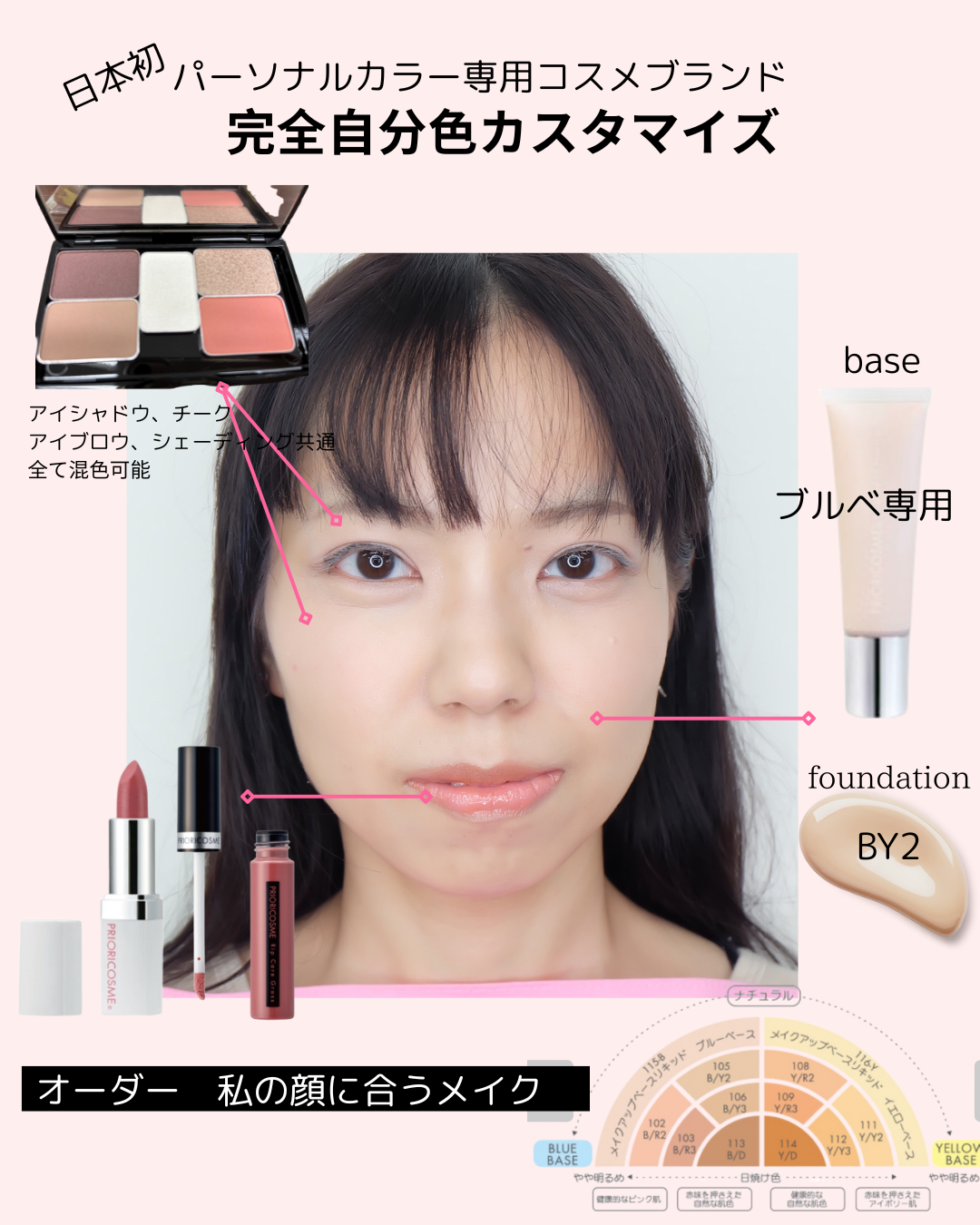 【ブルベさん必見】パーソナルカラーメイクレシピ公開